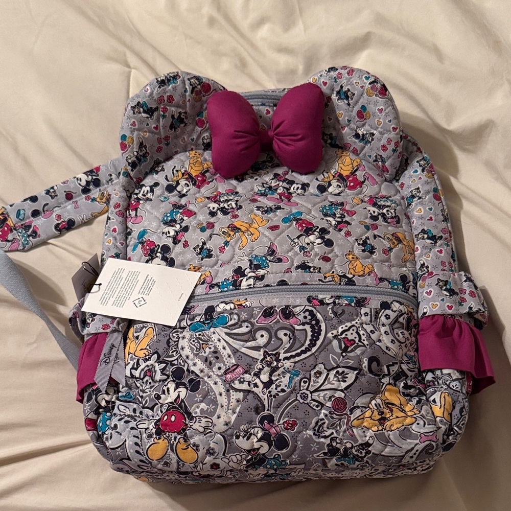 Vera Bradley Disney Character Backpack - Gray and Purple